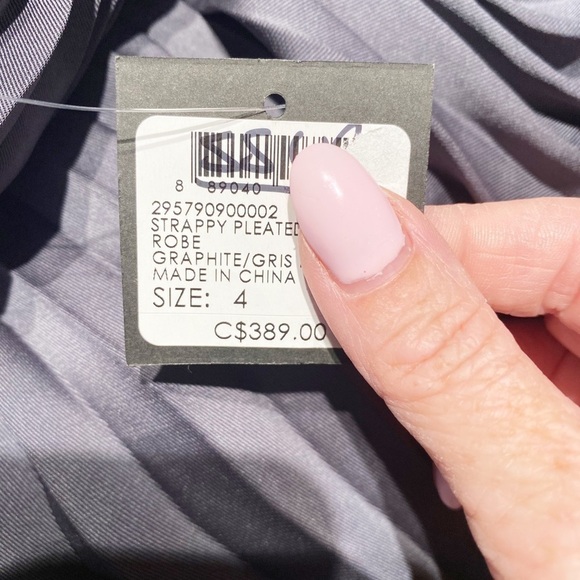 BNWT Strappy Pleated Maxi in Graphite - Picture 12 of 12